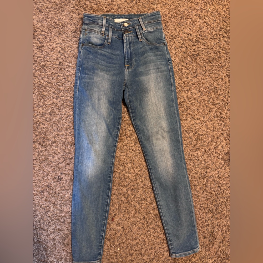Frame Denim Light Blue Skinny Jeans